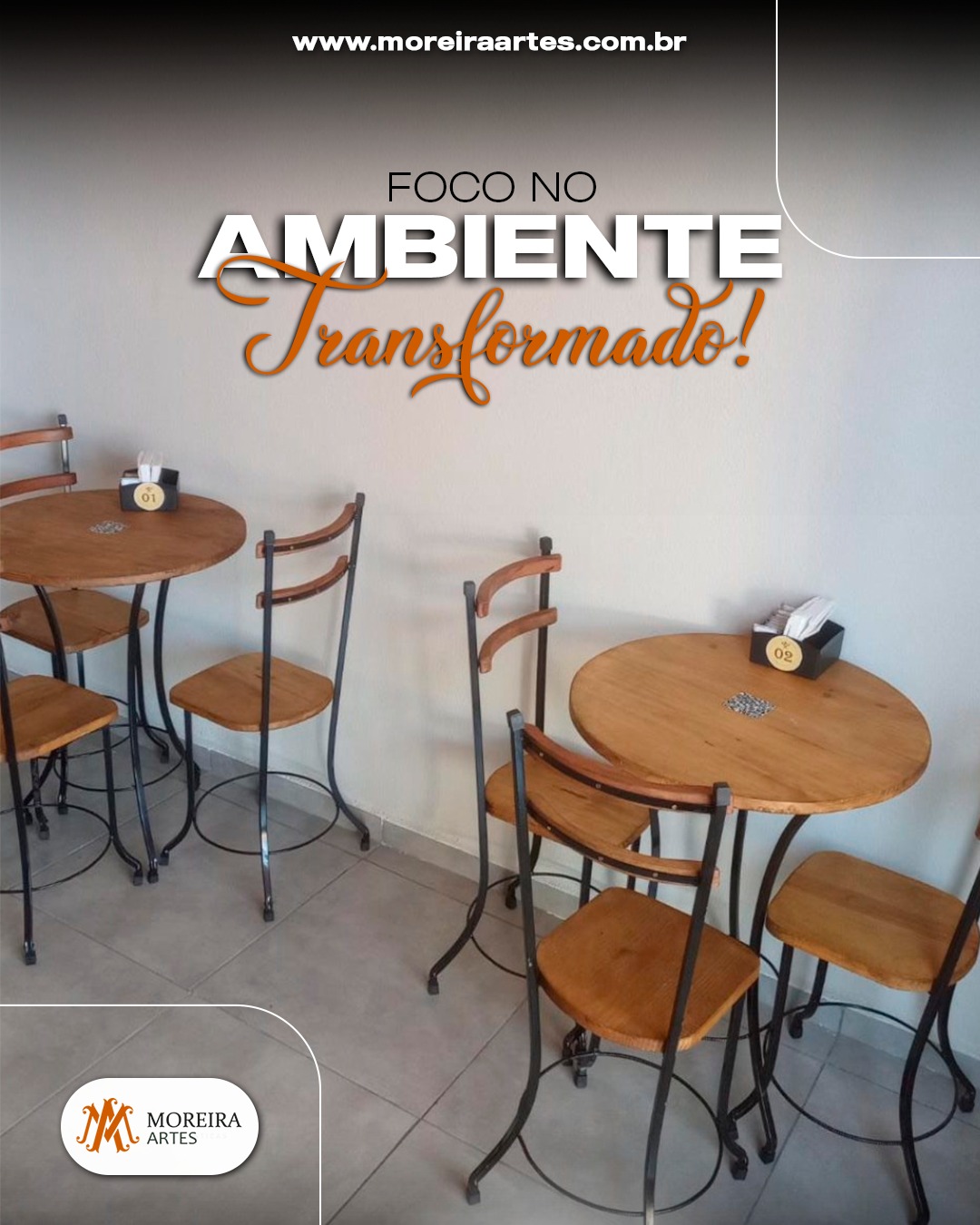 Ambiente transformado com bistrô